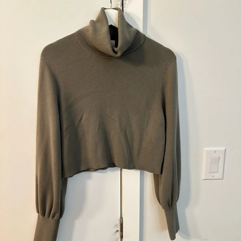 Wilfred Wool/Cotton‎ blend Brown Turtleneck Sweater Large - Picture 8 of 8